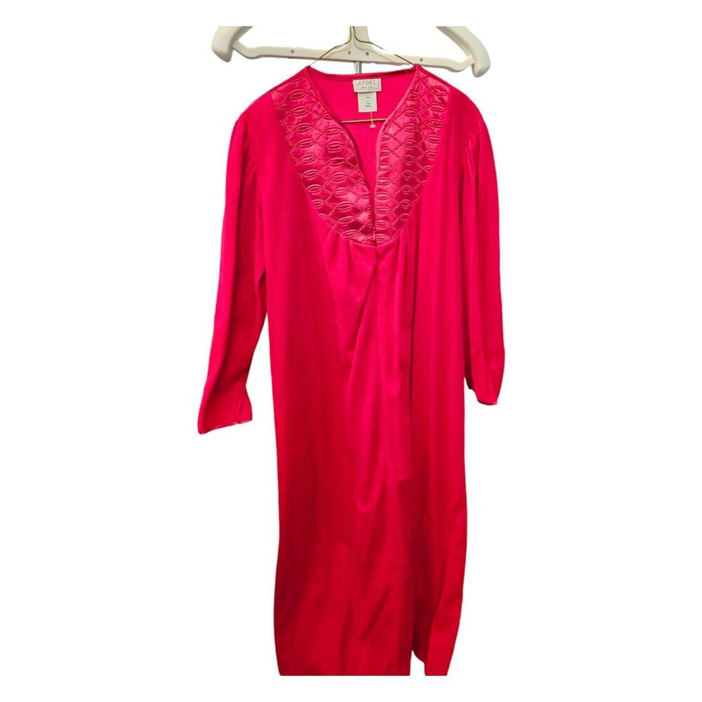 Appel Red Vintage House Coat Robe Womens Size Small NEW TAGS